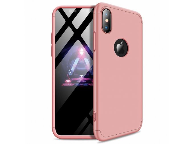 eng pl 360 Protection Front and Back Case Full Body Cover iPhone XR pink logo hole 45683 1