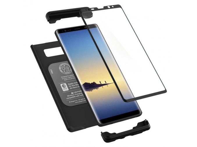 eng pl Spigen Thin Fit 360 case cover tempered glass Samsung Galaxy Note 8 N950 black Black 44413 3