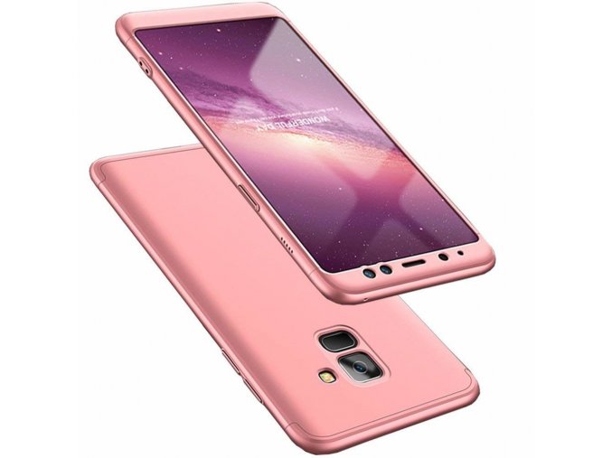 eng pl 360 Protection Front and Back Case Full Body Cover Samsung Galaxy A8 2018 A530 pink 45430 1