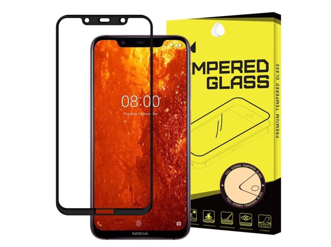 eng pl Wozinsky Tempered Glass Full Glue Super Tough Screen Protector Full Coveraged with Frame Case Friendly for Nokia 8 1 Nokia X7 black 46590 1