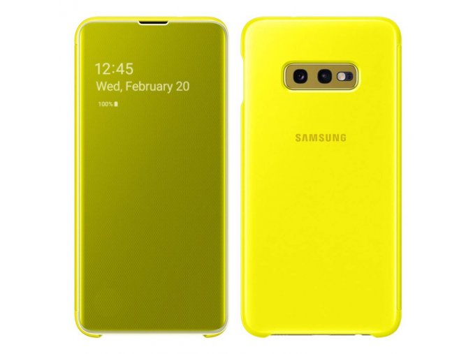 eng pl Samsung Clear View Cover with Intelligent Display for Samsung Galaxy S10e yellow EF ZG970CYEGWW 47881 1