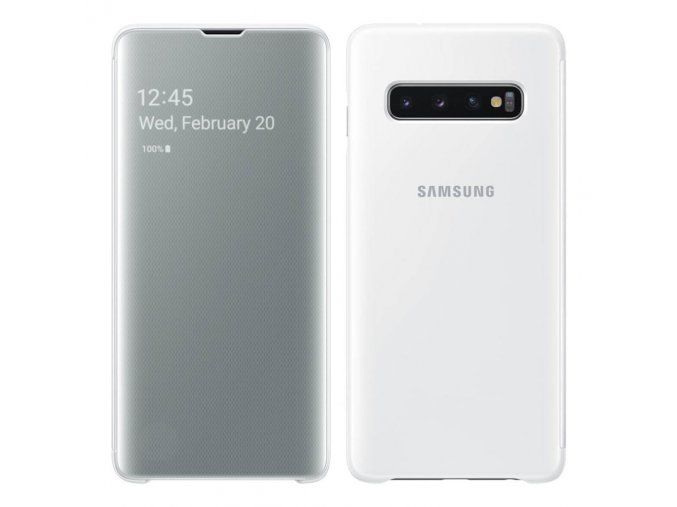 eng pl Samsung Clear View Cover with Intelligent Display for Samsung Galaxy S10 white EF ZG973CWEGWW 47888 1