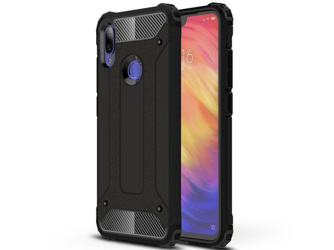 eng pl Hybrid Armor Case Tough Rugged Cover for Xiaomi Redmi Note 7 black 48124 1