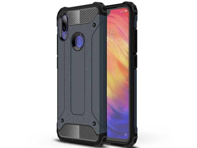 eng pl Hybrid Armor Case Tough Rugged Cover for Xiaomi Redmi Note 7 blue 48125 1