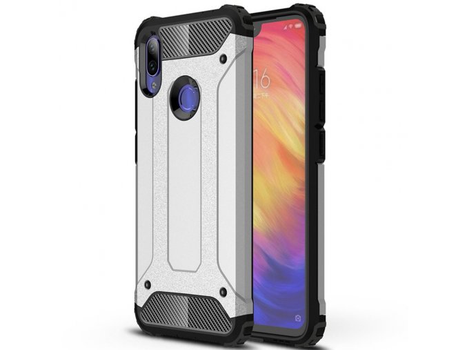 eng pl Hybrid Armor Case Tough Rugged Cover for Xiaomi Redmi Note 7 silver 48127 1