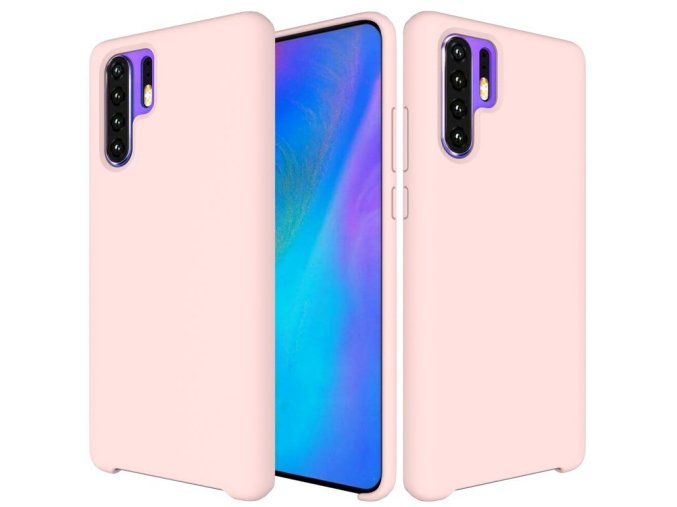 eng pl Silicone Case Soft Flexible Rubber Cover for Huawei P30 Pro pink 47370 1