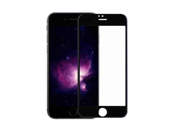 Zaoblené tvrzené sklo na iPhone 6, 6S černé