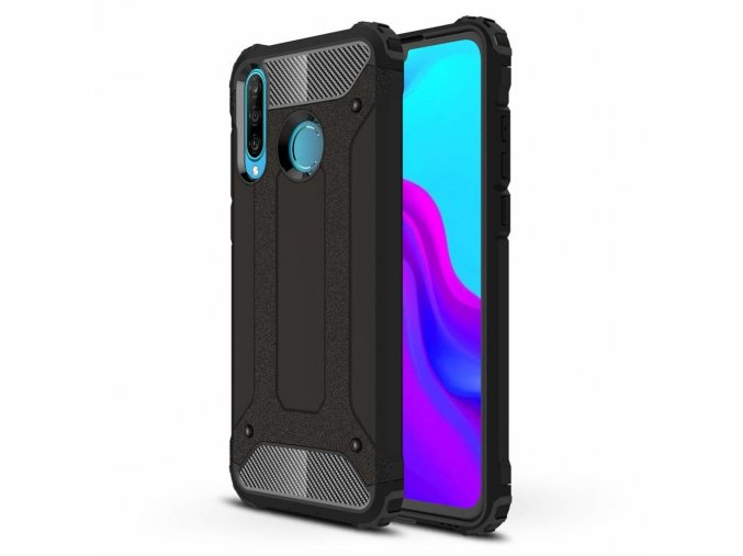 eng pl Hybrid Armor Case Tough Rugged Cover for Huawei P30 Lite black 49269 1