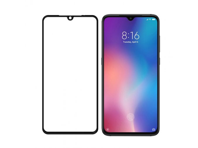 eng pl Wozinsky Tempered Glass Full Glue Super Tough Screen Protector Full Coveraged with Frame Case Friendly for Xiaomi Mi 9 black 49388 5