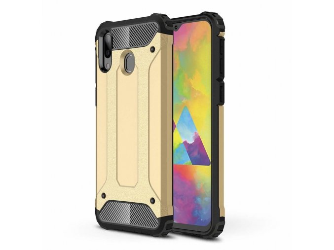 eng pl Hybrid Armor Case Tough Rugged Cover for Samsung Galaxy M20 golden 49283 1