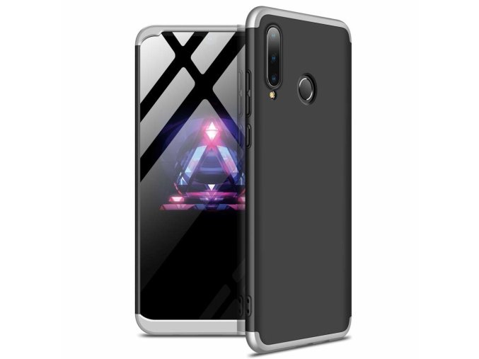 eng pl GKK 360 Protection Case Front and Back Case Full Body Cover Huawei P30 Lite black silver 49665 1