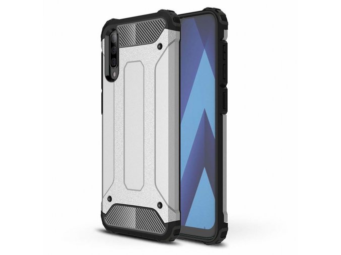 eng pl Hybrid Armor Case Tough Rugged Cover for Samsung Galaxy A70 silver 50380 1