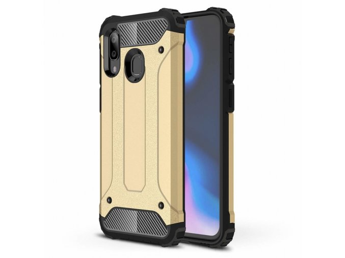 eng pl Hybrid Armor Case Tough Rugged Cover for Samsung Galaxy A40 golden 50377 1