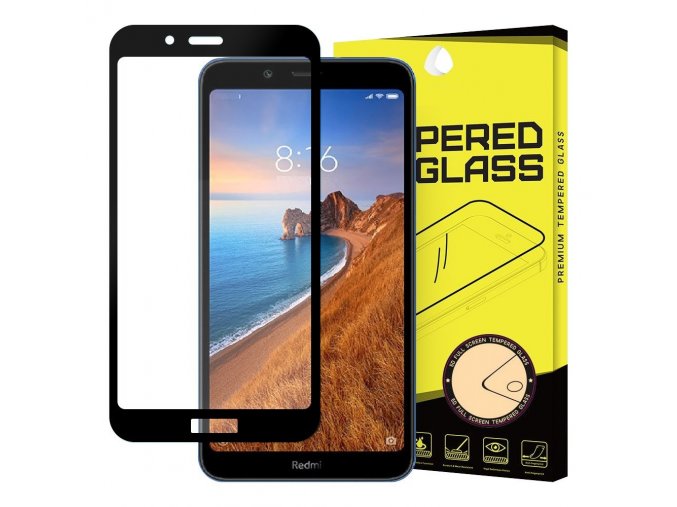eng pl Wozinsky Tempered Glass Full Glue Super Tough Screen Protector Full Coveraged with Frame Case Friendly for Xiaomi Redmi 7A black 51661 1