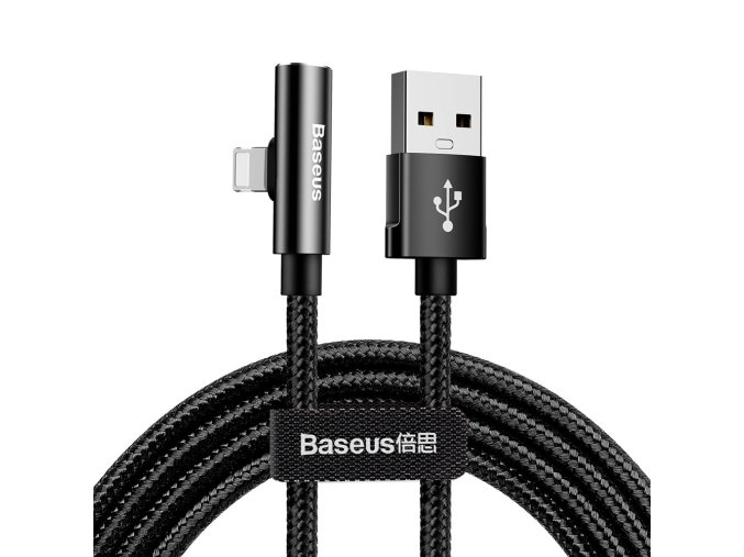 eng pl Baseus Rhythm Bent Elbow Cable USB Lightning with Audio adapter Connector 2 4A 1 2m Black CALLD A01 50191 1