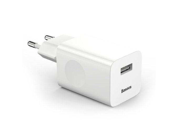 eng pl Baseus Charging Quick Charger Travel Charger Adapter Wall Charger USB Quick Charge 3 0 QC 3 0 bialy white CCALL BX02 40777 2