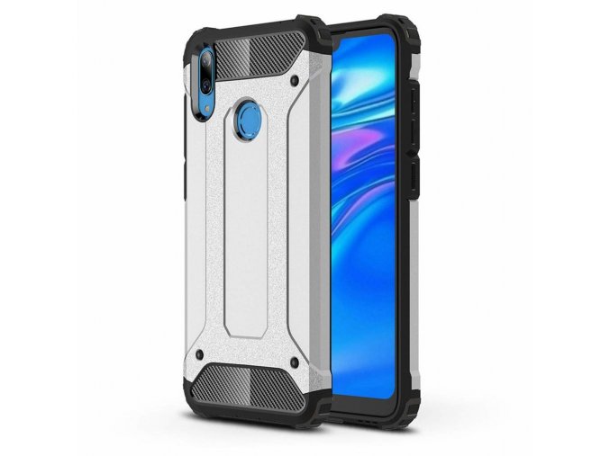 pol pl Hybrid Armor pancerne hybrydowe etui pokrowiec Huawei Y7 2019 Y7 Prime 2019 srebrny 48706 1