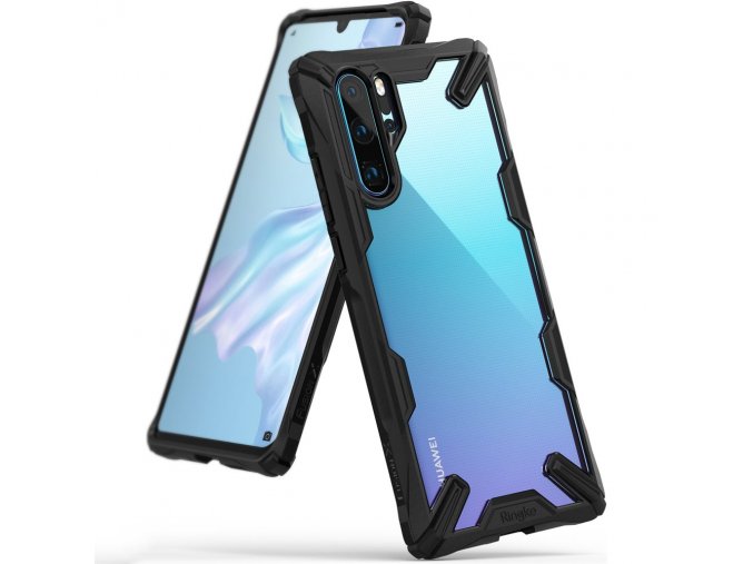 eng pl Ringke Fusion X durable PC Case with TPU Bumper for Huawei P30 Pro black FXHW0015 49018 1