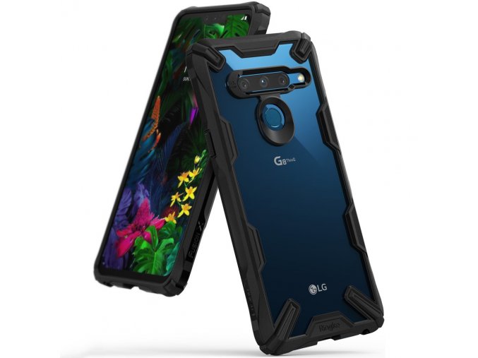 eng pl Ringke Fusion X durable PC Case with TPU Bumper for LG G8 ThinQ black FXLG0006 49422 1