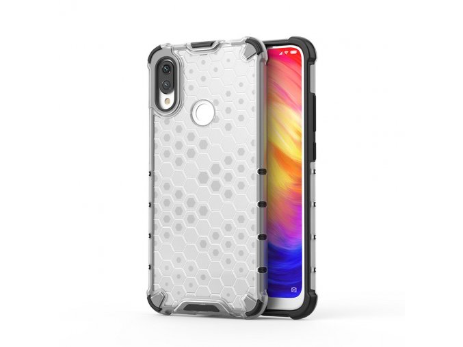 eng pl Honeycomb Case armor cover with TPU Bumper for Xiaomi Redmi Note 7 transparent 53893 1