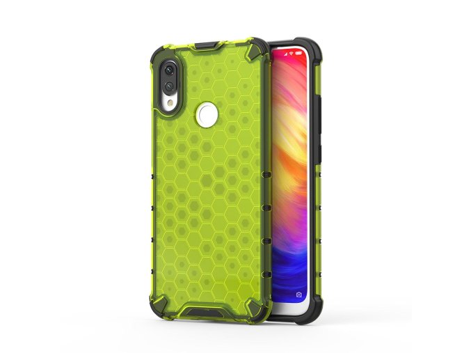 eng pl Honeycomb Case armor cover with TPU Bumper for Xiaomi Redmi Note 7 green 53891 1