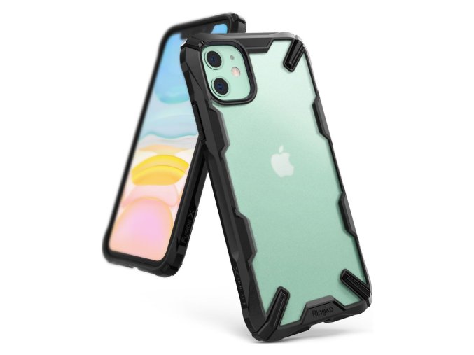 eng pl Ringke Fusion X Matte durable PC Case with TPU Bumper for iPhone 11 black XMAP0001 54736 1