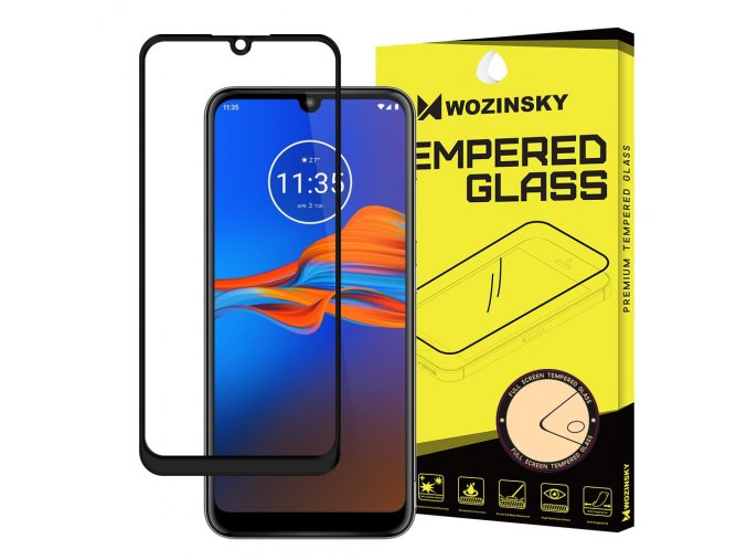 eng pl Wozinsky Tempered Glass Full Glue Super Tough Screen Protector Full Coveraged with Frame Case Friendly for Motorola Moto E6 Plus transparent 55460 1