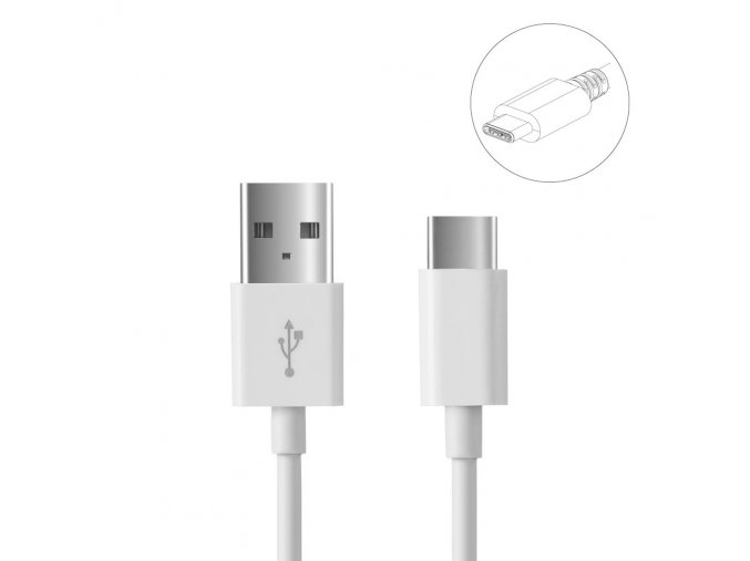 eng pl USB Type C cable for power and data transfer 1m 2A white 54820 1