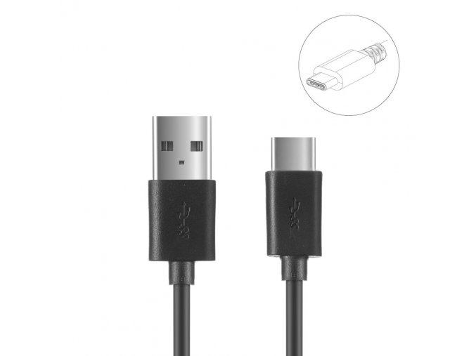 eng pl USB Type C cable for power and data transfer 1m 2A black 54819 1