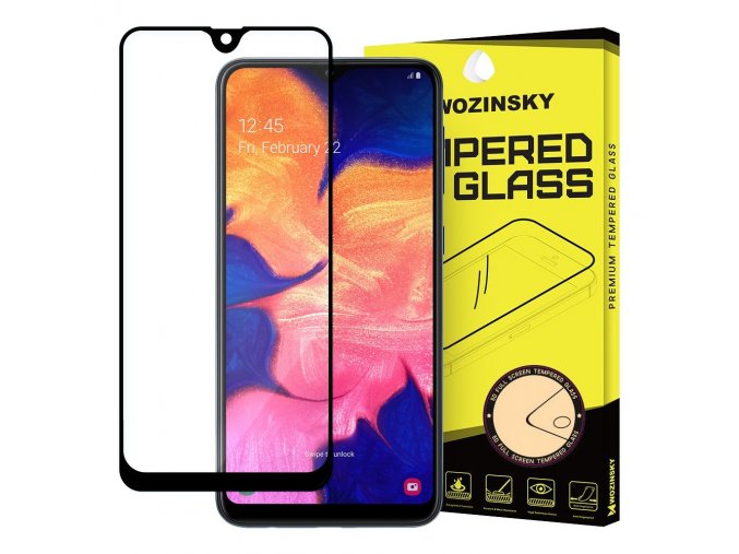 eng pl Wozinsky Tempered Glass Full Glue Super Tough Screen Protector Full Coveraged with Frame Case Friendly for Samsung Galaxy A10 black 50877 1