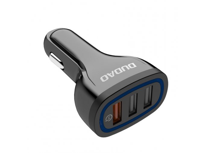 eng pl Dudao universal Car Charger 3x USB Quick Charge 3 0 QC3 0 2 4A 18W black R7S black 55636 1