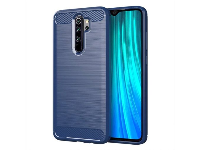 pol pl Carbon Case elastyczne etui pokrowiec Xiaomi Redmi Note 8 Pro niebieski 54934 1