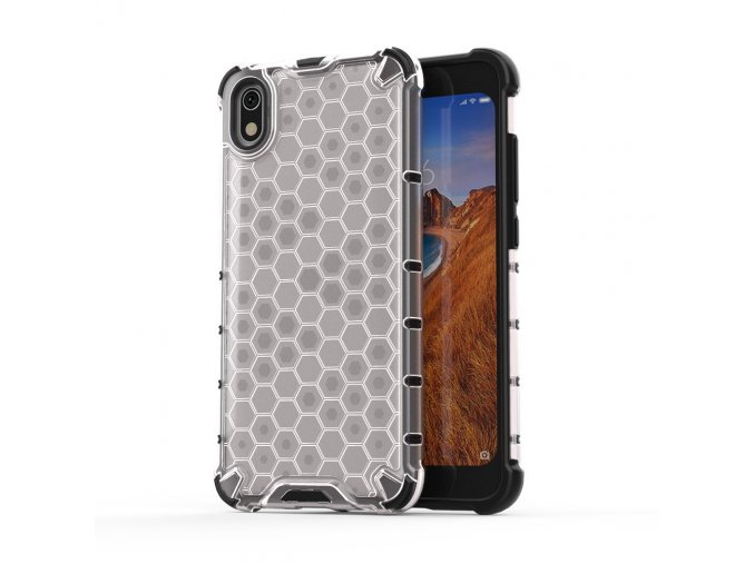 eng pl Honeycomb Case armor cover with TPU Bumper for Xiaomi Redmi 7A transparent 53888 1