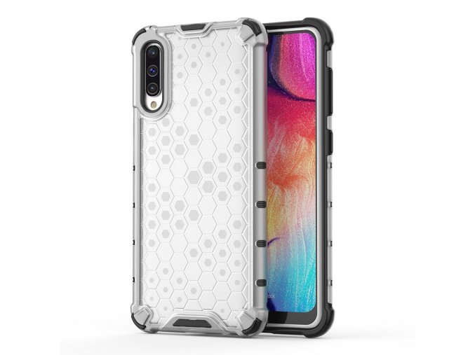 eng pl Honeycomb Case armor cover with TPU Bumper for Samsung Galaxy A50 transparent 53843 1