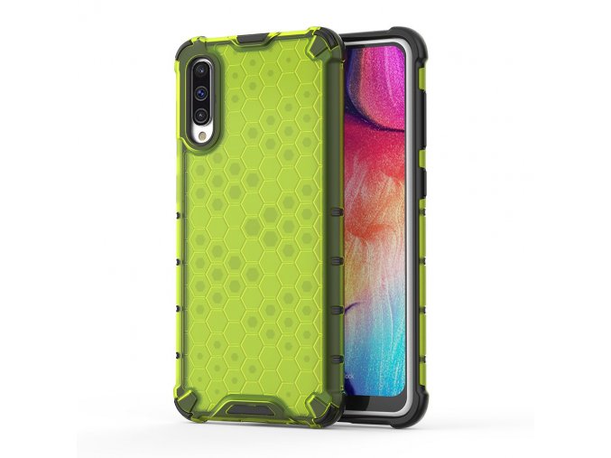 eng pl Honeycomb Case armor cover with TPU Bumper for Samsung Galaxy A50 green 53841 1