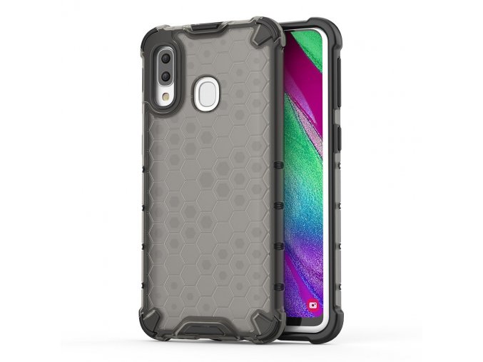 eng pl Honeycomb Case armor cover with TPU Bumper for Samsung Galaxy A40 black 53834 1