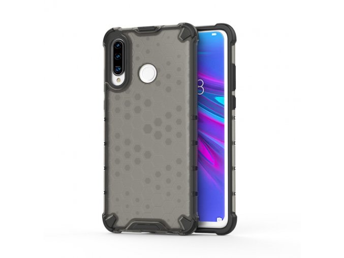 eng pl Honeycomb Case armor cover with TPU Bumper for Huawei P30 Lite black 53874 1
