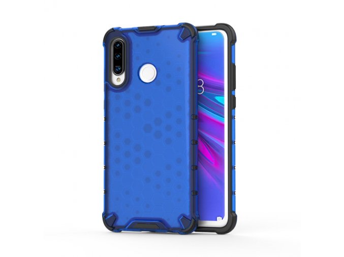 eng pl Honeycomb Case armor cover with TPU Bumper for Huawei P30 Lite blue 53875 1