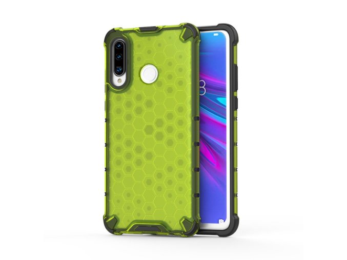 eng pl Honeycomb Case armor cover with TPU Bumper for Huawei P30 Lite green 53876 1