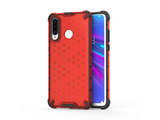 eng pl Honeycomb Case armor cover with TPU Bumper for Huawei P30 Lite red 53877 1