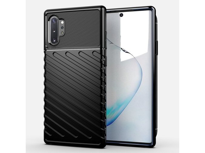 eng pl Thunder Case Flexible Tough Rugged Cover TPU Case for Samsung Galaxy Note 10 Plus black 56345 1