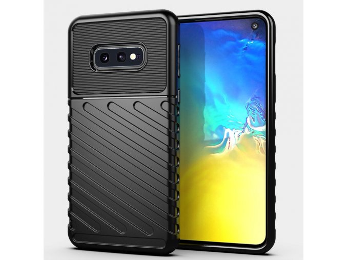 eng pl Thunder Case Flexible Tough Rugged Cover TPU Case for Samsung Galaxy S10e black 56350 1