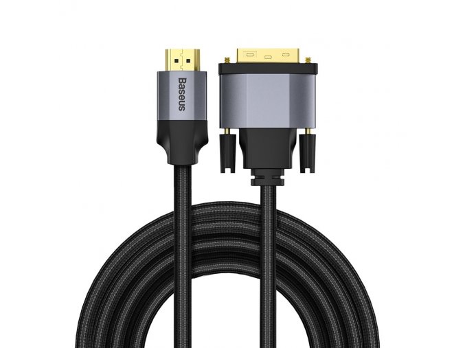 eng pl Baseus Enjoyment 4K HDMI DVI cable 2m gray CAKSX G0G 54487 1