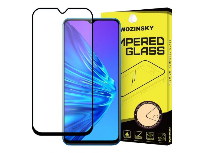 eng pl Wozinsky Tempered Glass Full Glue Super Tough Screen Protector Full Coveraged with Frame Case Friendly for Realme 5 black 56705 1