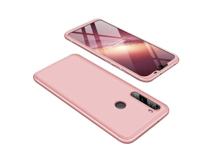 eng pl GKK 360 Protection Case Front and Back Case Full Body Cover Xiaomi Redmi Note 8T pink 55871 1
