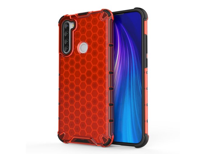 eng pl Honeycomb Case armor cover with TPU Bumper for Xiaomi Redmi Note 8T red 56226 1