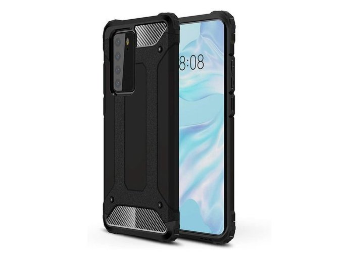 eng pm Hybrid Armor Case Tough Rugged Cover for Huawei P40 black 60006 1