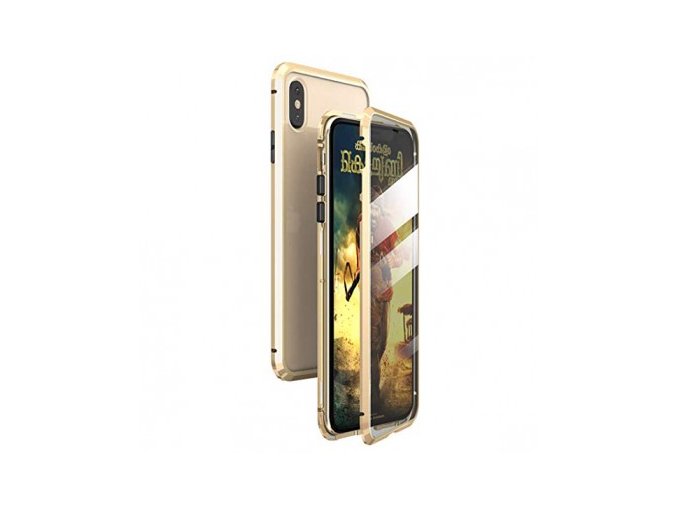 iphone xs magnetic case gold 016llq