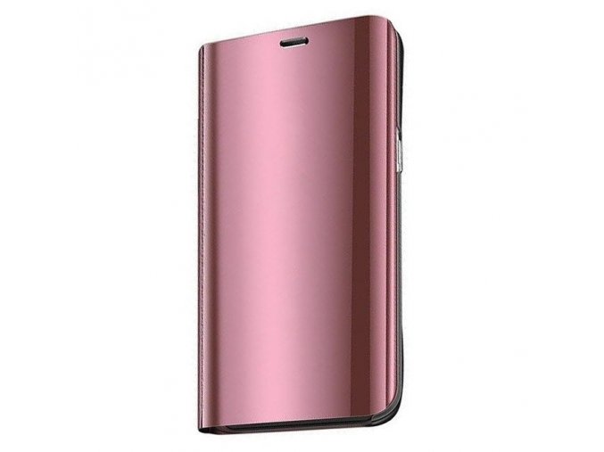 Clear View neoriginální pouzdro na Samsung Galaxy A21s - růžové