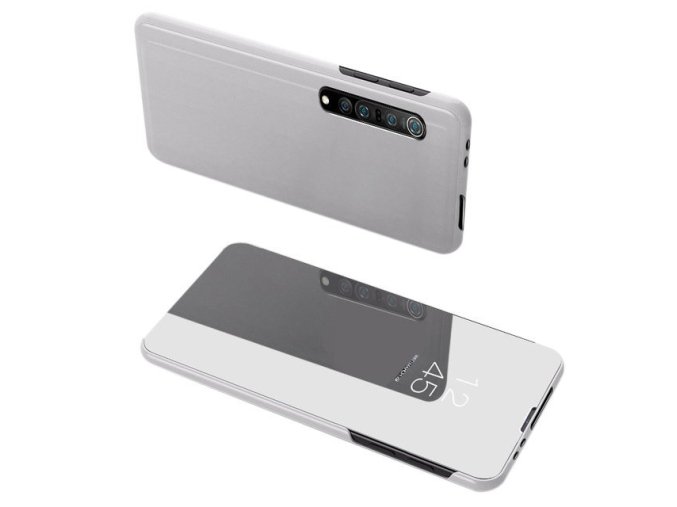 eng pl Clear View Case cover for Xiaomi Mi Note 10 Lite silver 60885 1